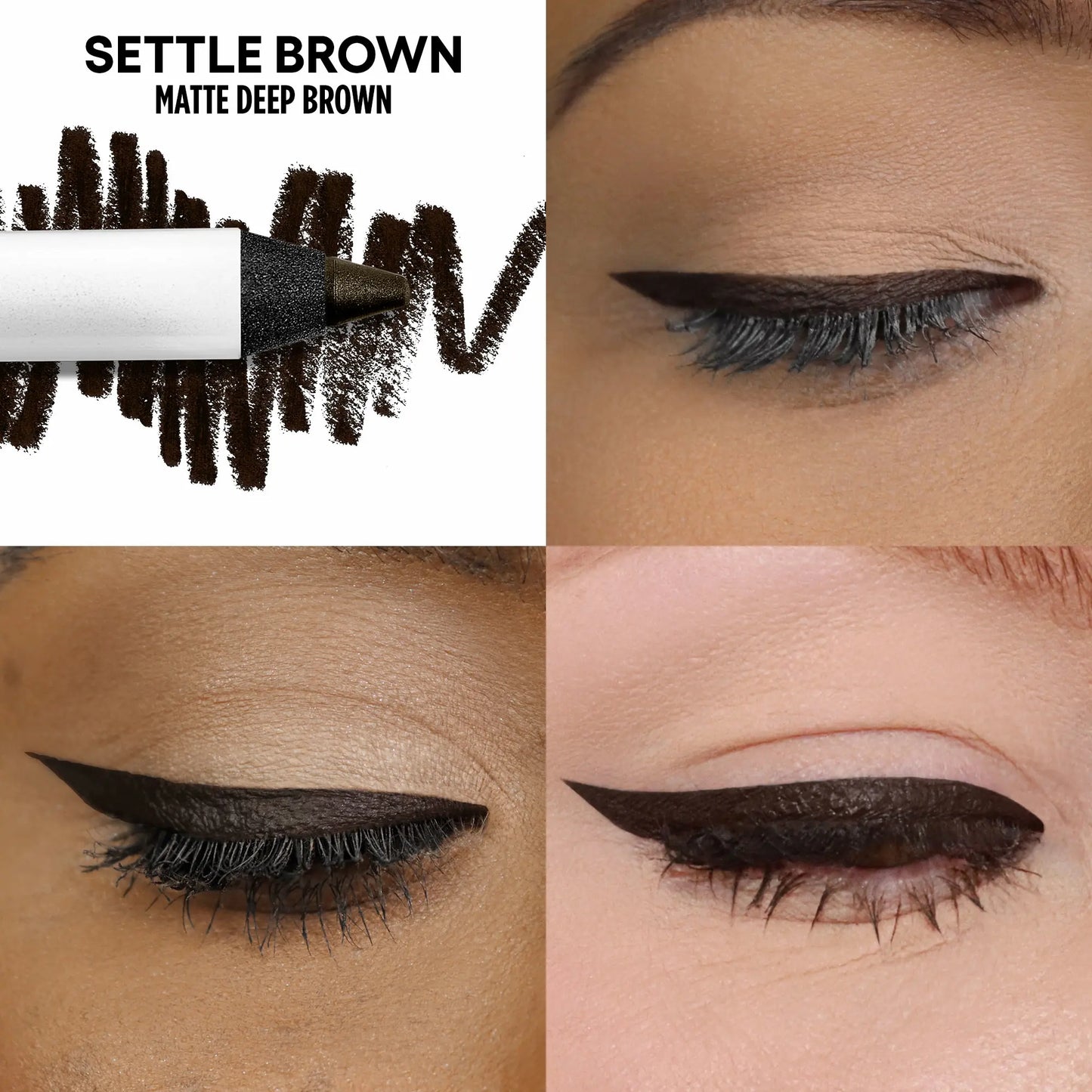 GXVE Settle Brown - 24hr Waterproof Gel Eyeliner Pencil