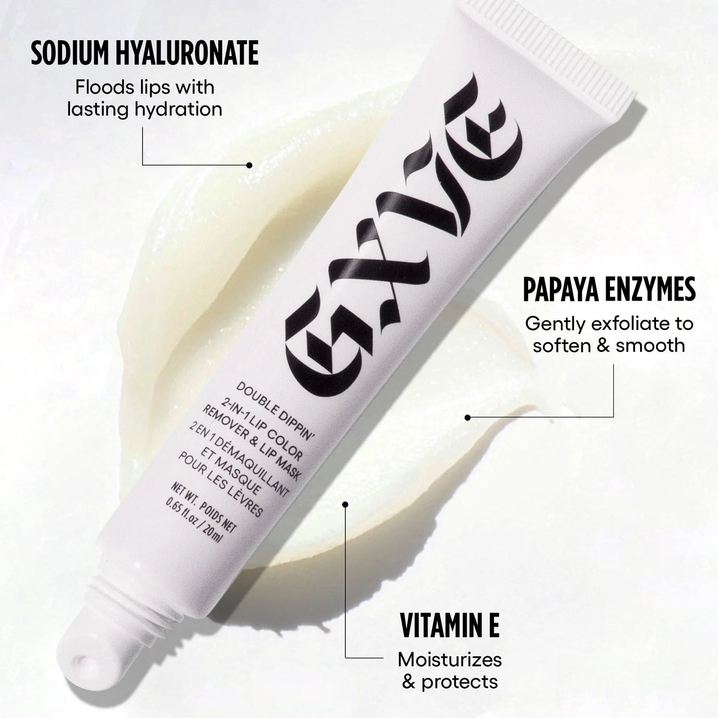 GXVE Clear - 2-in-1 Lip Color Remover & Lip Mask