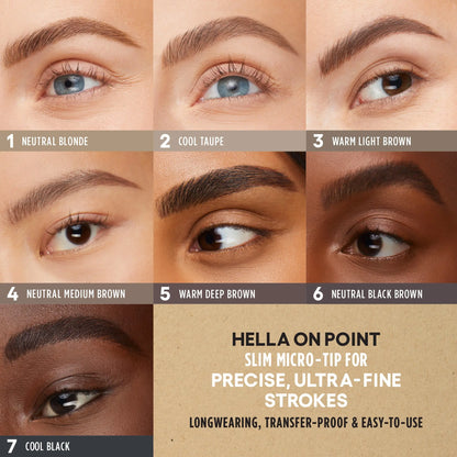 GXVE HELLA ON POINT 6 - Ultra-Fine Eyebrow Pencil For Natural Brows