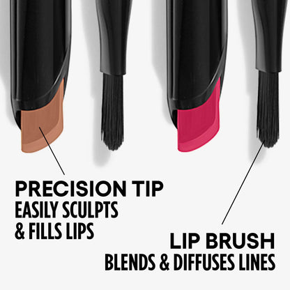 GXVE POUT TO GET REAL Do Whatever - Matte Lip Liner With Dual-ended Lip Brush 